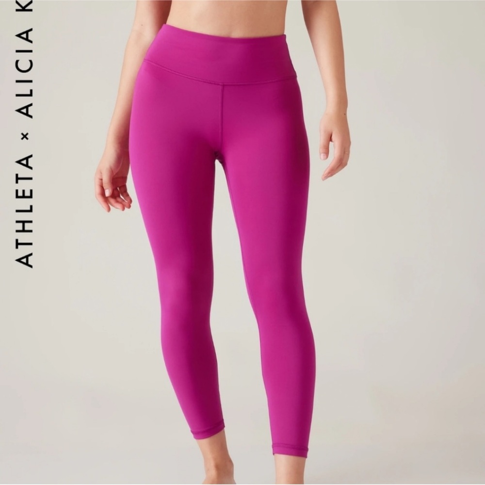 Athleta High-Rise Magenta Leggings